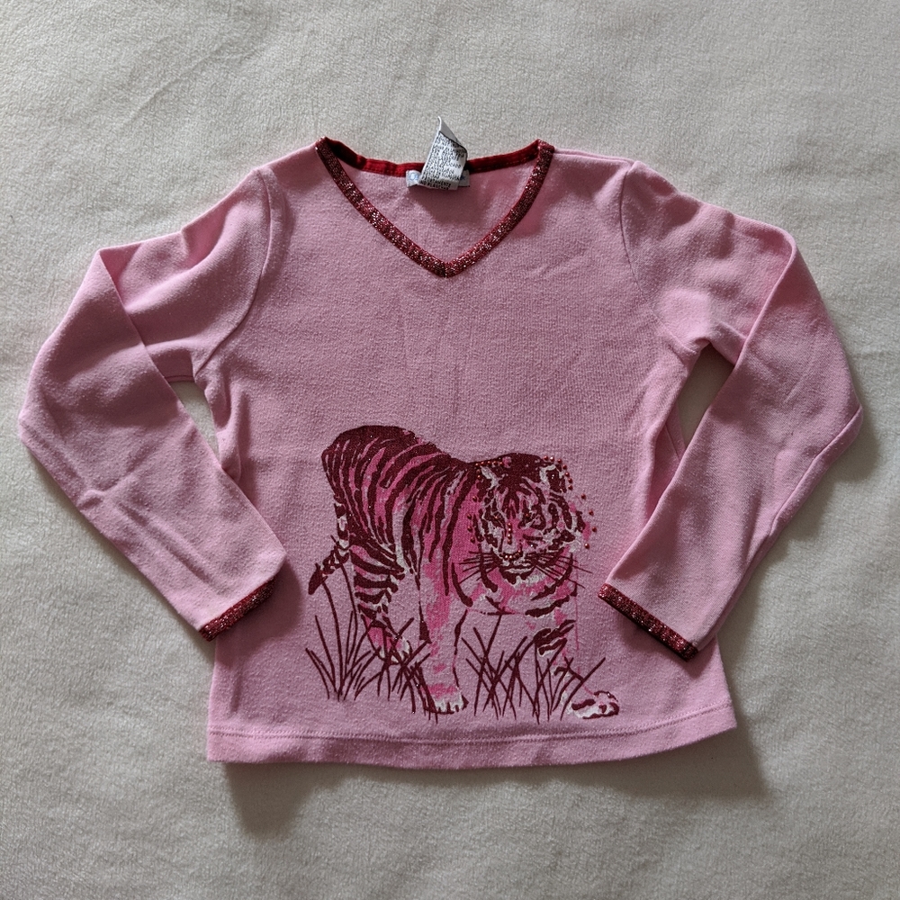 Vintage Y2K Tiger Long-sleeve Shirt
